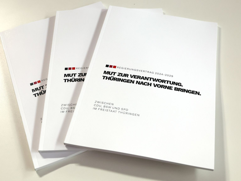 Nun hat auch die SPD dem Dreierbündnis zugestimmt. (Archivbild) - Foto: Bodo Schackow/dpa