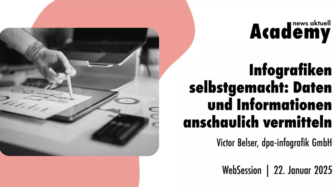 Infografiken selbstgemacht: Daten und Informationen anschaulich vermitteln / Ein Online-Seminar der news aktuell Academy - Bild: presseportal.de