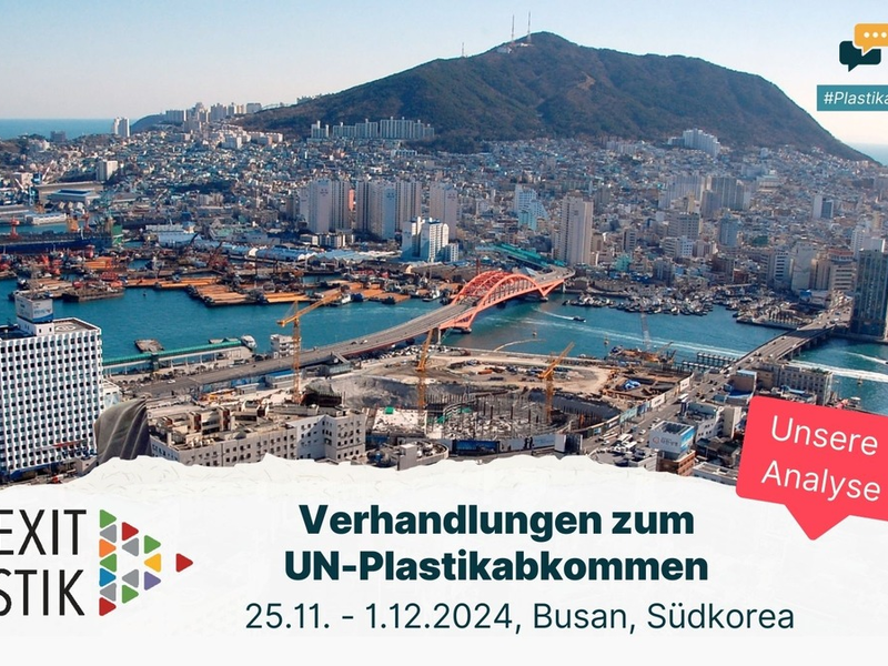 Verpasste Chance in Busan? / Eine Analyse der Verhandlungen zum globalen Plastikabkommen von Exit Plastik - Foto: presseportal.de