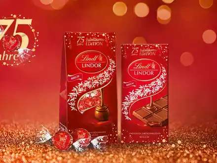 75 Jahre Glücksmomente mit LINDOR: Die ikonische Marke feiert Jubiläum - Foto: presseportal.de