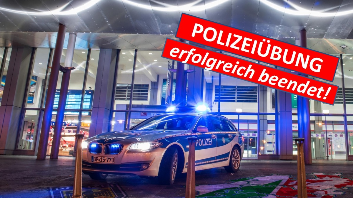 BPOL NRW: Gemeinsame Presseinformation Bundespolizei und Polizei Münster zur heutigen Polizeiübung am Hauptbahnhof Münster - Foto: presseportal.de