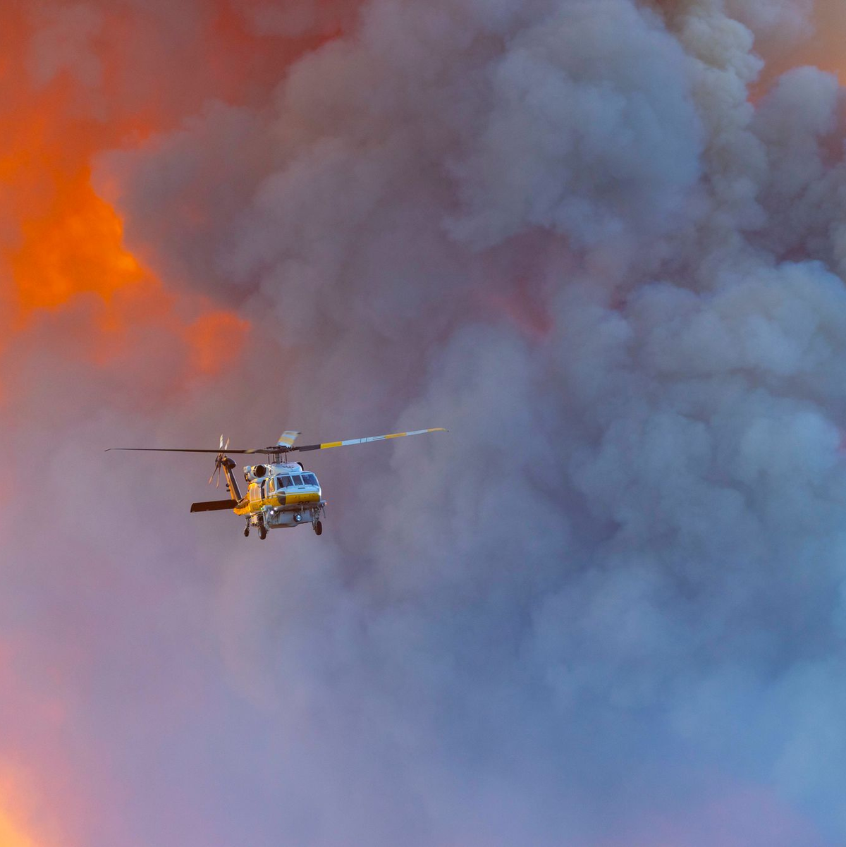 Rund 1.700 Feuerwehrleute bekämpften die Flammen - teils auch aus der Luft. - Foto: Jill Connelly/ZUMA Press Wire/dpa