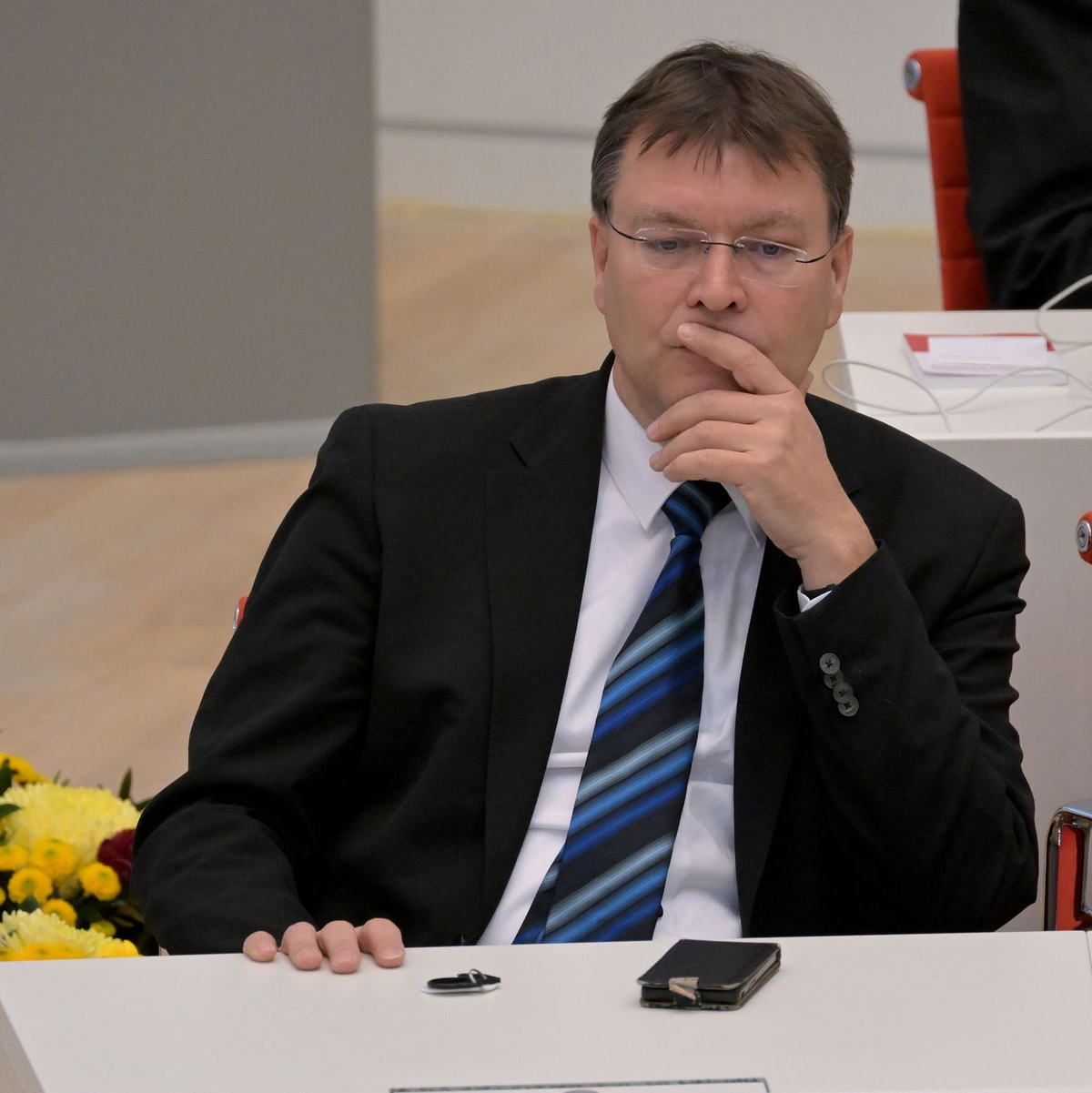 Er war als Wackenkandidat bei der Wahl des Ministerpräsidenten bekannt:  Der BSW-Abgeordnete Sven Hornauf. - Foto: Michael Bahlo/dpa