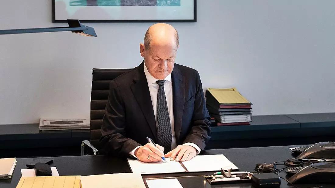 Olaf Scholz beantragt Vertrauensfrage am 11.12.2024 - Bild: Kugler, Steffen/BPA,  Text: über dts Nachrichtenagentur
