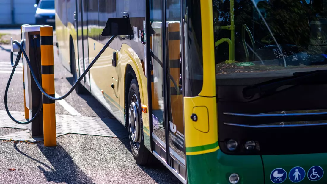 Seit 2018 fördert der Bund die Umrüstung der Busflotten in Deutschland - Tausende E-Busse sind seither im Linienverkehr unterwegs. (Archivbild) - Bild: Jens Büttner/dpa