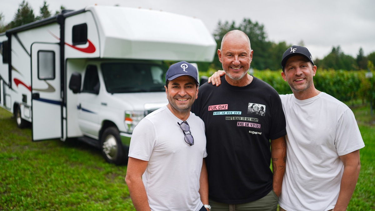 Ali Güngörmüs Frank Rosin Alexander Kumptner Roadtrip Amerika - Foto: Joyn/Andreas Grote, presseportal.de