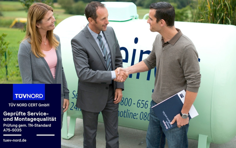 Rheingas erhält erneut TÜV-Siegel für herausragende Service- und Montagequalität und Kundenzufriedenheit - Foto: presseportal.de