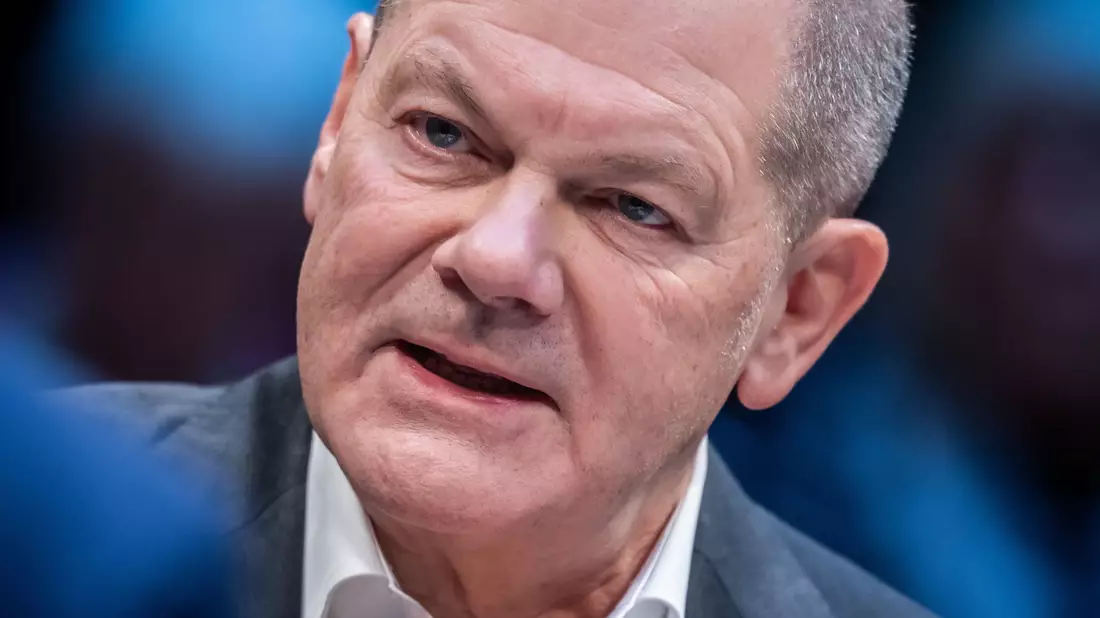 Kanzler Scholz macht eine klare Ansage für den Fall einer Wahlniederlage. - Bild: Michael Kappeler/dpa