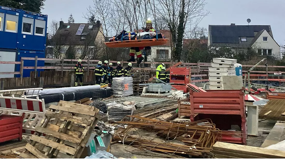 FW-M: Sturz auf Baustelle (Pasing) - Bild: presseportal.de