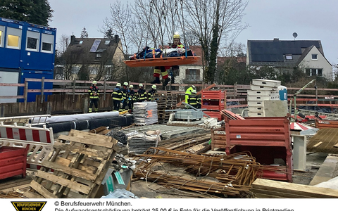 FW-M: Sturz auf Baustelle (Pasing) - Foto: presseportal.de