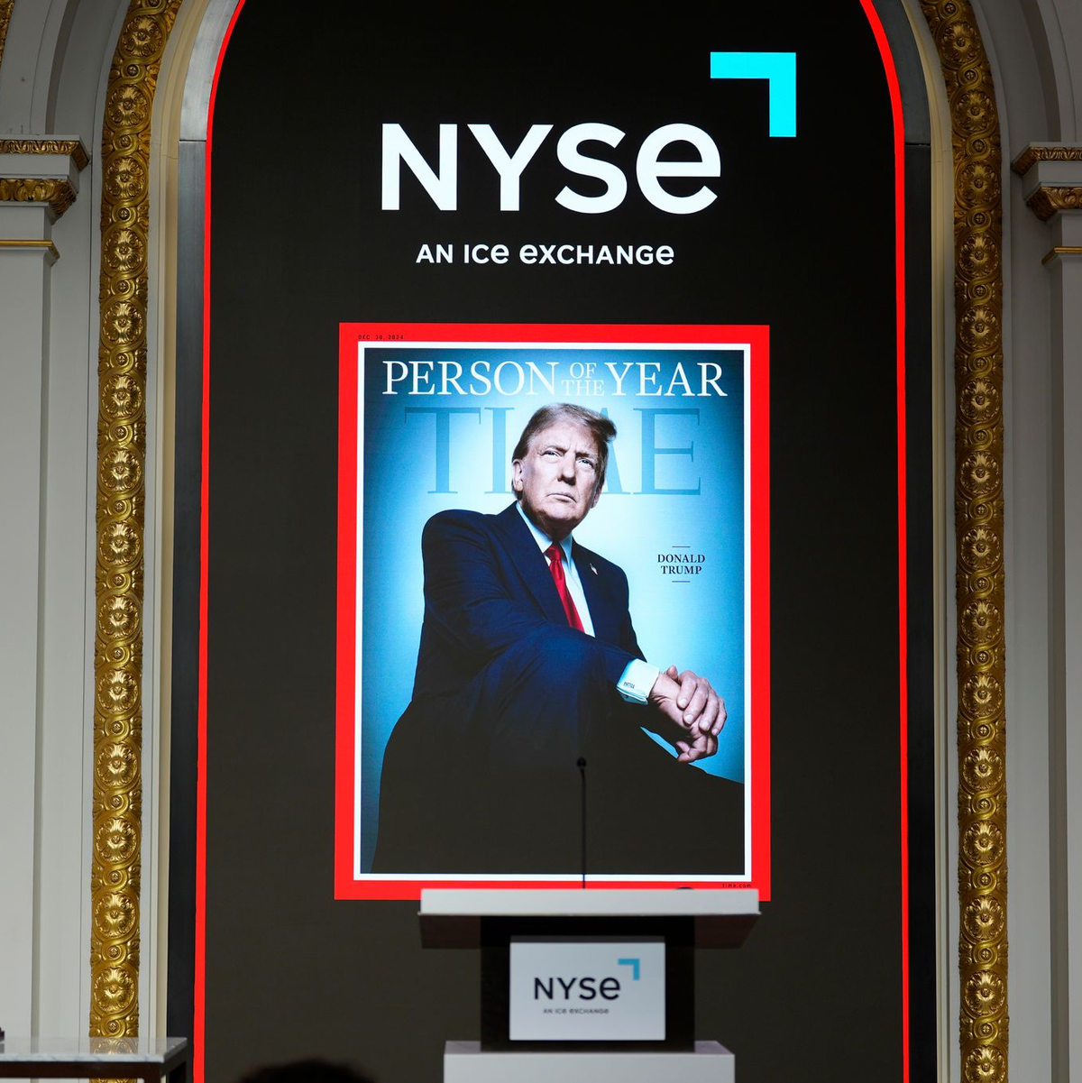 Trump läutet Handel an New Yorker Börse ein - Foto: Alex Brandon/AP/dpa