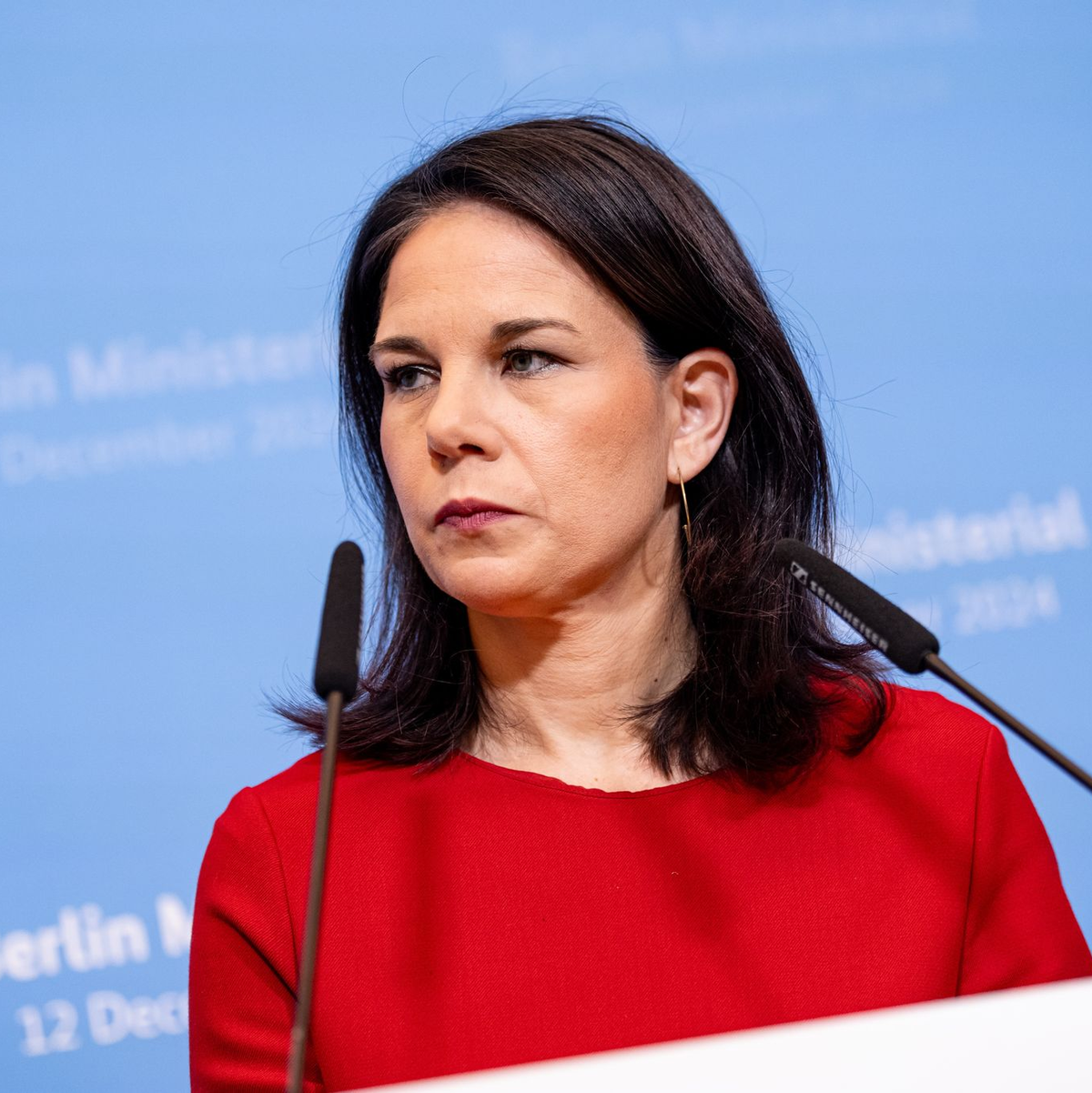 Außenministerin Baerbock fordert harte Sicherheitsgarantien für die Ukraine. - Foto: Fabian Sommer/dpa