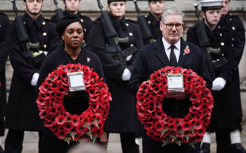Beim Essen kommen Oppositionsführerin Badenoch und Premier Starmer auf keinen grünen Zweig. (Archivbild) - Foto: Aaron Chown/PA/AP/dpa