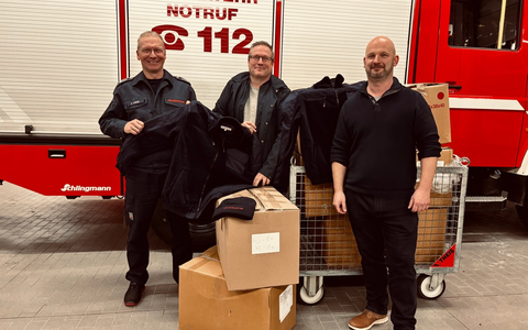 FW-Schermbeck: Winterjacke für die Feuerwehr - Foto: presseportal.de