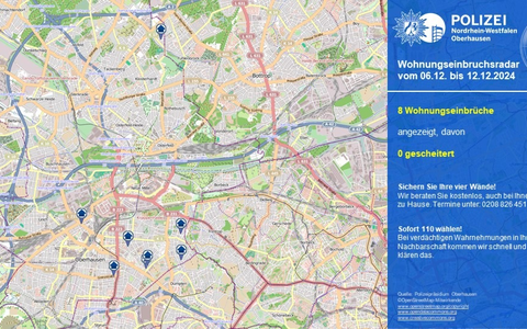 POL-OB: Wohnungseinbruchsradar in Oberhausen - Foto: presseportal.de