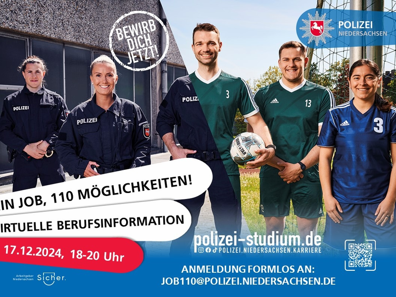 POL-LG: Virtuelle Berufsinformation der Polizei Niedersachsen - Foto: presseportal.de