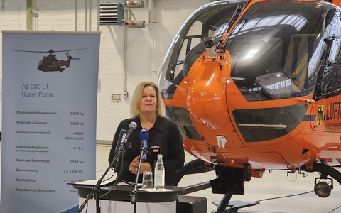 BPOLD 11: Bundesinnenministerin Nancy Faeser eröffnet neue Bundespolizei-Fliegerstaffel in Gifhorn - Foto: presseportal.de