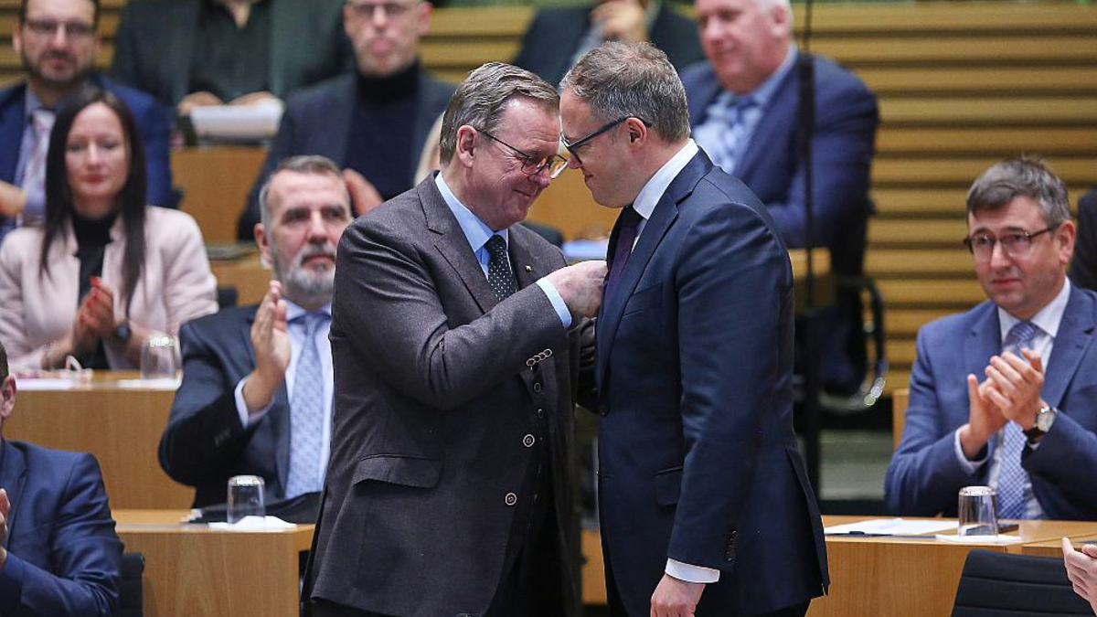 Bodo Ramelow und Mario Voigt am 12.12.2024 - Foto: über dts Nachrichtenagentur