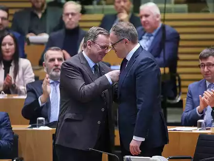 Bodo Ramelow und Mario Voigt am 12.12.2024 - Foto: über dts Nachrichtenagentur
