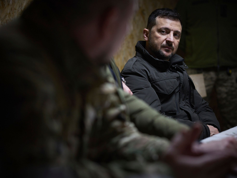 Die Ukraine will vor Verhandlungen über einen Waffenstillstand wissen, dass ihre Sicherheit garantiert wird.  - Foto: Ukrainisches Präsidialamt/Zuma Press/dpa