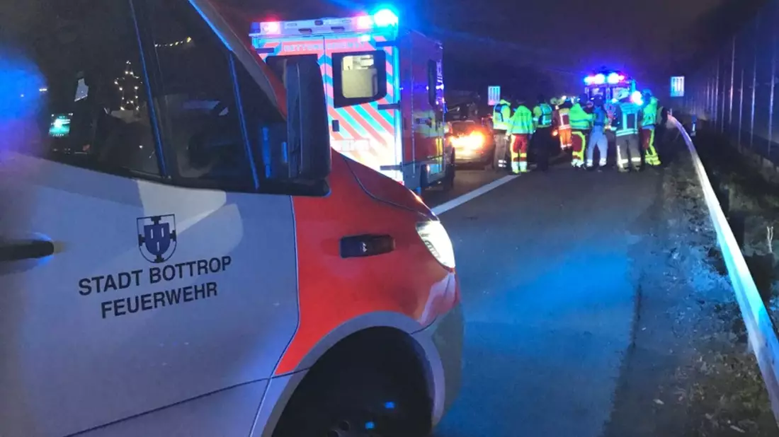 FW-BOT: Verkehrsunfall auf der BAB A42 - Bild: presseportal.de