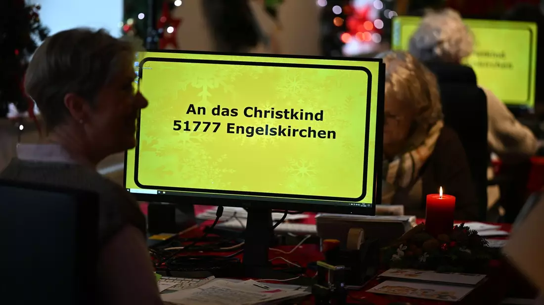 An diese Adresse können noch bis 20.12. Wunschzettel geschickt werden. (Archivbild) - Bild: Federico Gambarini/dpa