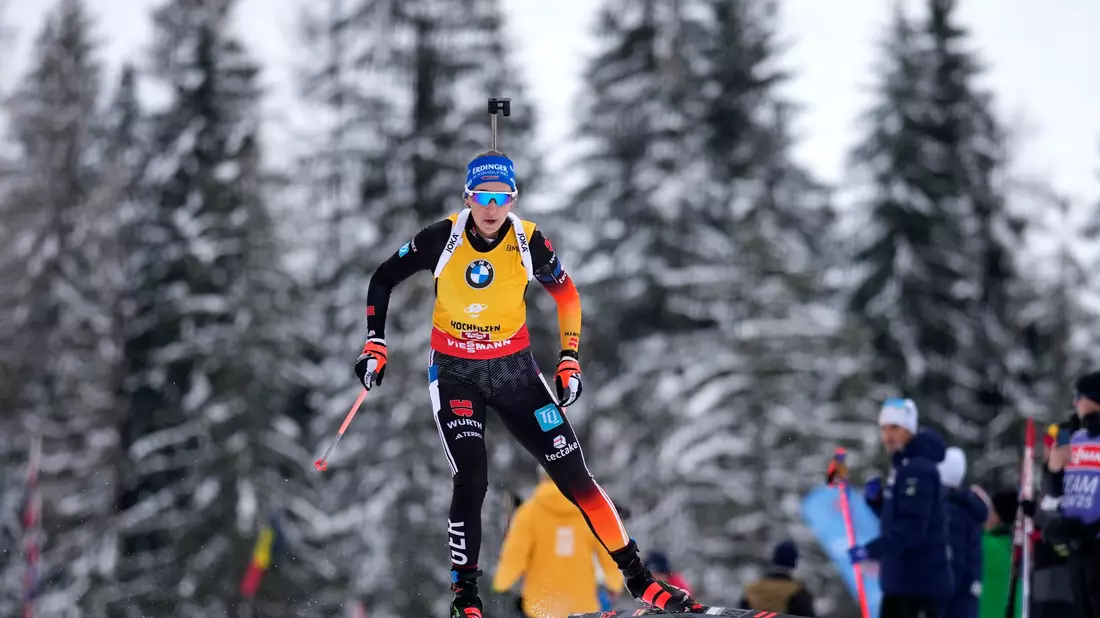 Auch Vanessa Voigt überzeugt als Startläuferin. - Bild: Matthias Schrader/AP/dpa