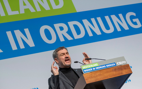 CSU-Chef Markus Söder warnte vor Kompromissen bei den Koalitionsverhandlungen. - Foto: Peter Kneffel/dpa