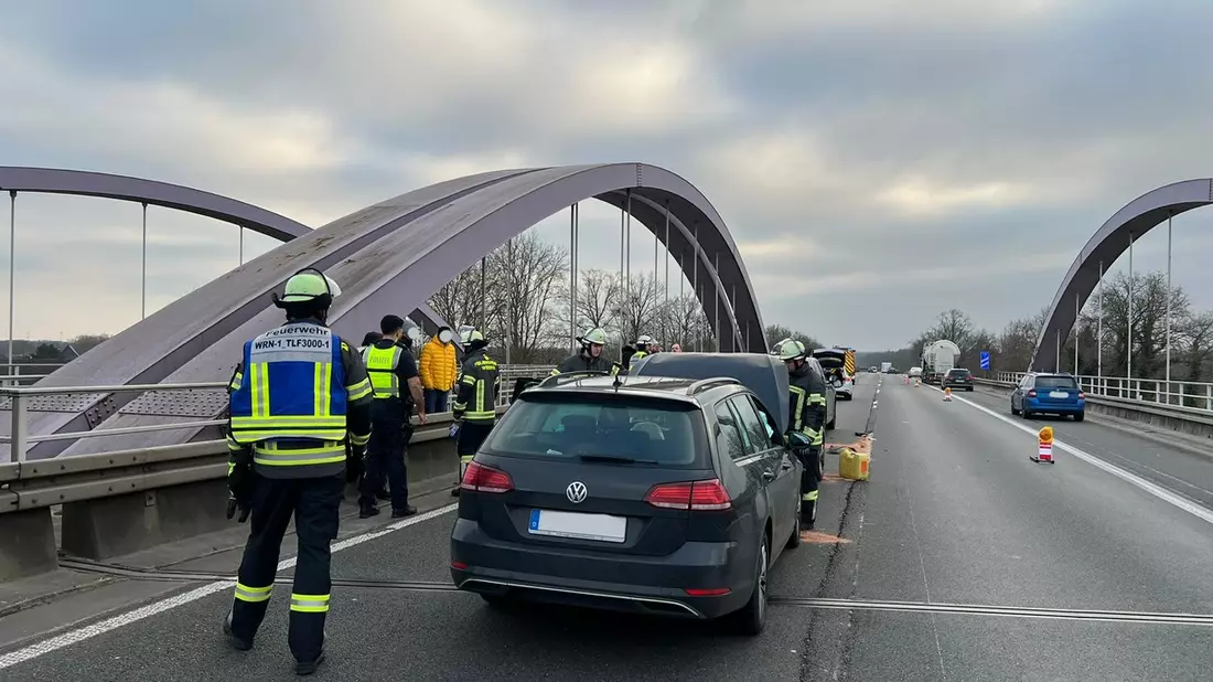 FW-WRN: Zwei Verkehrsunfälle auf der Autobahn 1 bei Werne - Bild: presseportal.de