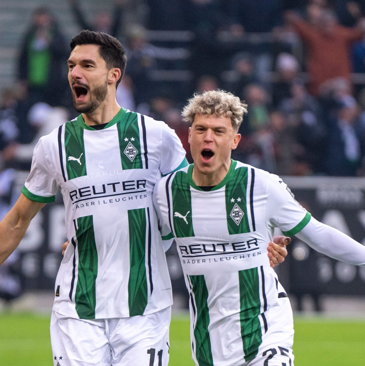 Nationalspieler Kleindienst feierte sein Tor ausgelassen. - Foto: David Inderlied/dpa