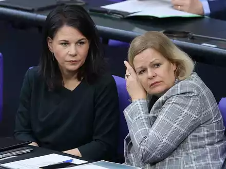 Annalena Baerbock und Nancy Faeser (Archiv) - Foto: über dts Nachrichtenagentur