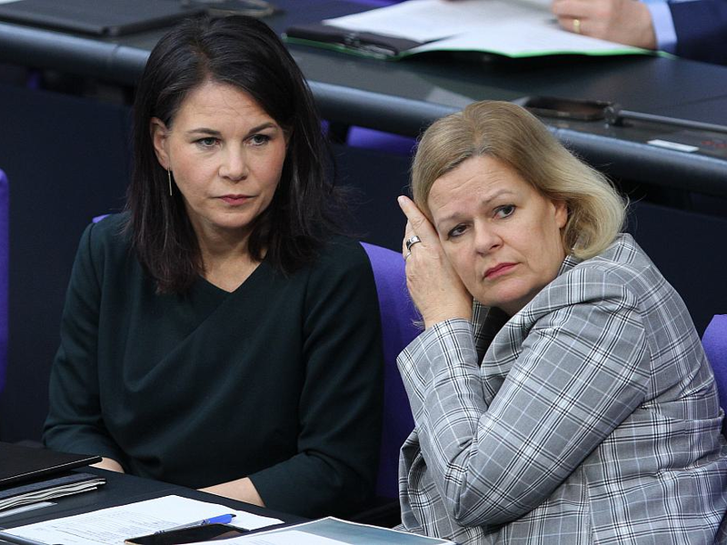Annalena Baerbock und Nancy Faeser (Archiv) - Foto: über dts Nachrichtenagentur