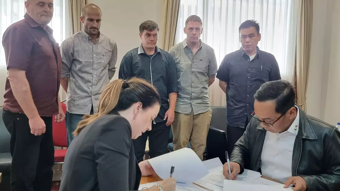 Die beiden Anführer der Gruppe waren hingerichtet worden. - Bild: Indonesian Coordinating Ministry/Indonesian Coordinating Ministry for Legal, Human Rights, Immigration and Correctional Affairs via AP/dpa