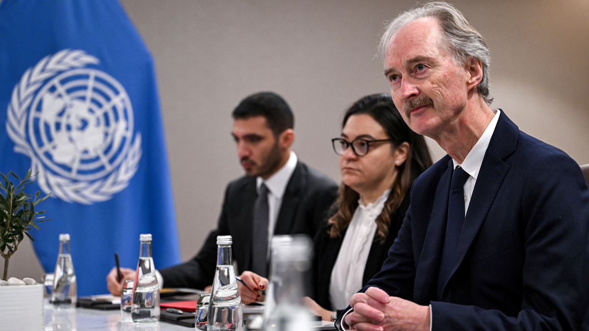 Der Sondergesandte der Vereinten Nationen (UN) für Syrien, Geir Pedersen. - Foto: Andrew Caballero-Reynolds/AFP Pool/AP/dpa