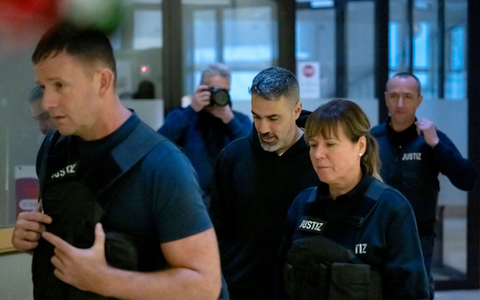 Bushido sagte vor dem Landgericht in Frankfurt (Oder) aus. - Foto: Soeren Stache/dpa