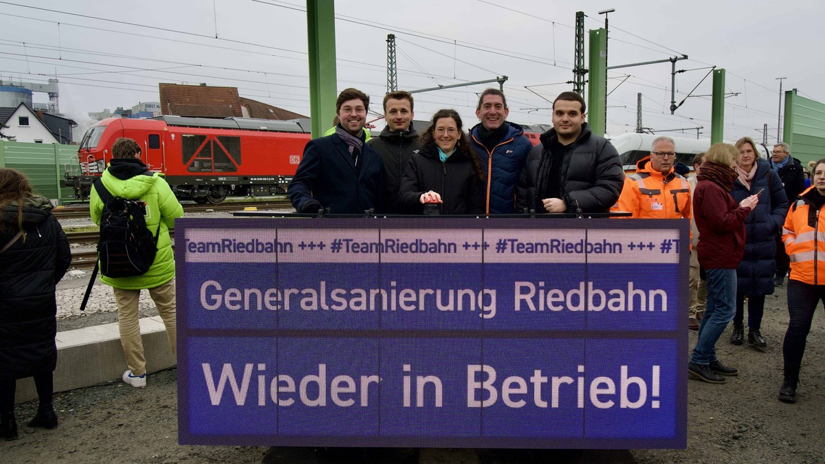Rekordtempo für die Riedbahn: Mammutaufgabe in nur fünf Monaten bewältigt - Foto: presseportal.de