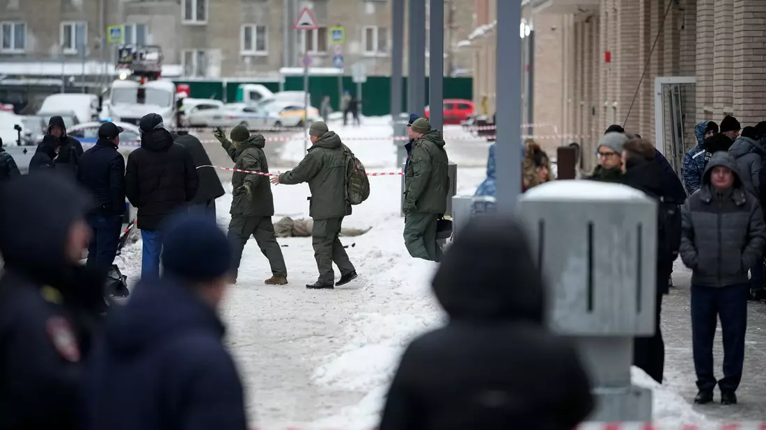 Ermittler sprechen nach dem Mord an dem russischen General Igor Kirillow von einem Terroranschlag. - Bild: Uncredited/AP/dpa