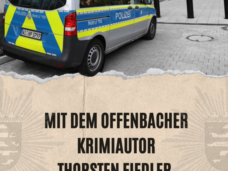 POL-OF: Fesselnde Lektüre, ganz ohne Handschellen! - Weitere Krimilesung im Polizeipräsidium - Foto: presseportal.de