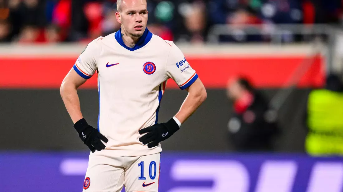 Mudryk  spielt seit Januar 2023 für Chelsea. - Bild: Tom Weller/dpa