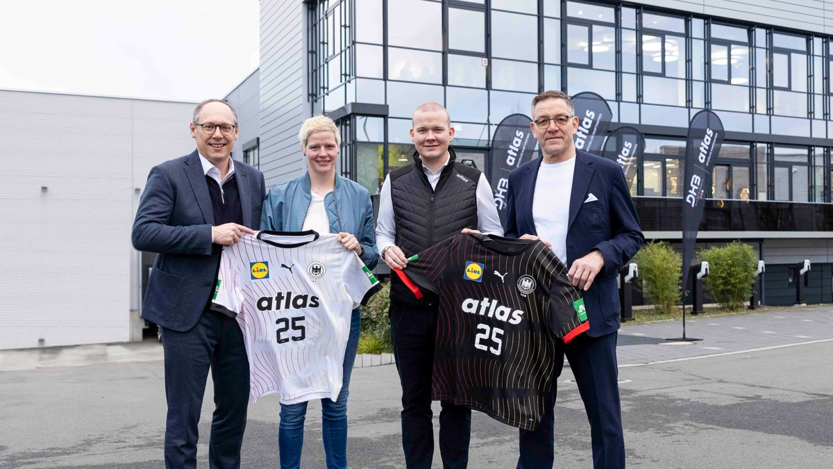 ATLAS neuer DHB-Hauptpartner / Dortmunder Hersteller von Sicherheitsschuhen wird auf den Trikots der Nationalmannschaften sichtbar - Foto: presseportal.de