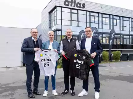 ATLAS neuer DHB-Hauptpartner / Dortmunder Hersteller von Sicherheitsschuhen wird auf den Trikots der Nationalmannschaften sichtbar - Foto: presseportal.de