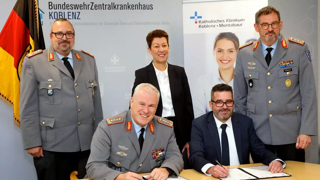 Bundeswehrzentralkrankenhaus und Katholisches Klinikum Koblenz-Montabaur intensivieren Zusammenarbeit zum Wohle der Patienten in der Region - Bild: presseportal.de