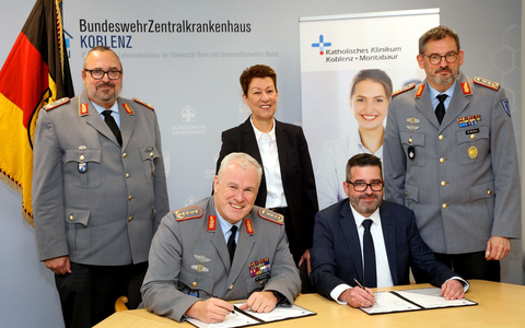 Bundeswehrzentralkrankenhaus und Katholisches Klinikum Koblenz-Montabaur intensivieren Zusammenarbeit zum Wohle der Patienten in der Region - Foto: presseportal.de