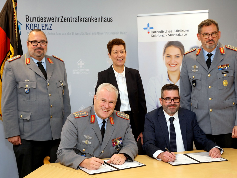 Bundeswehrzentralkrankenhaus und Katholisches Klinikum Koblenz-Montabaur intensivieren Zusammenarbeit zum Wohle der Patienten in der Region - Foto: presseportal.de
