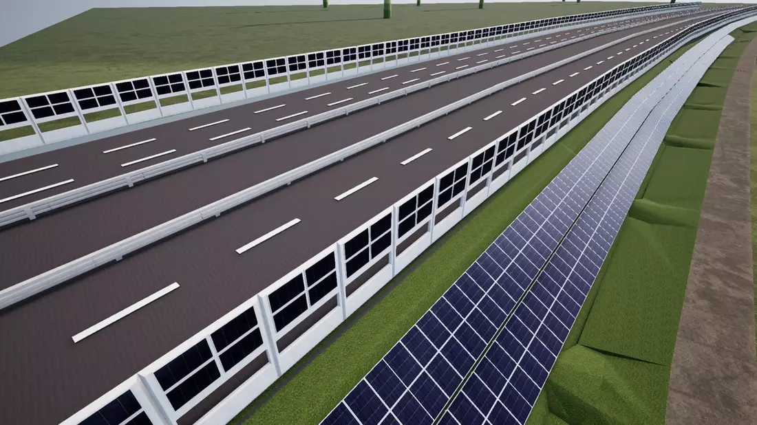 Wie aus Autobahnen Solarkraftwerke werden - Bild: presseportal.de