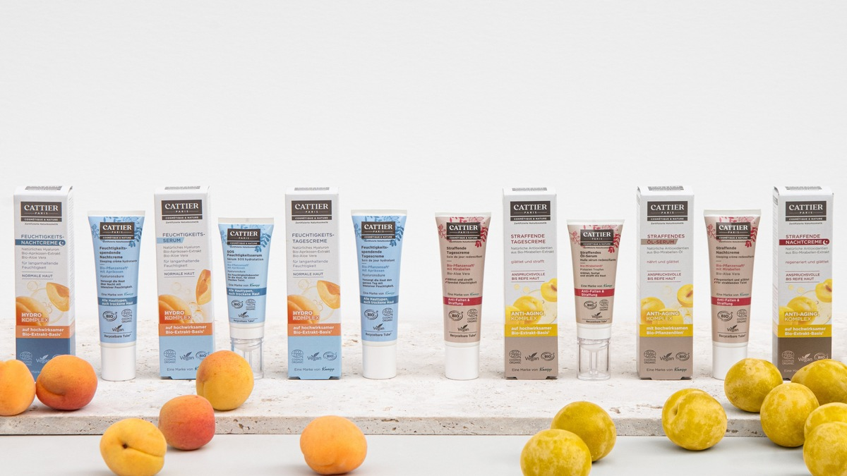 Neue Gesichtspflege von Cattier Paris: Maximierte Wirkung durch Bio-Extrakt-Basis - Foto: presseportal.de