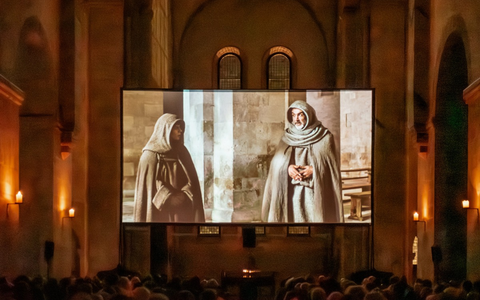 Detektivarbeit: Kloster Eberbach erforscht Mauerwerksschäden / DBU fördert - Einst Filmkulisse für Name der Rose - Foto: presseportal.de
