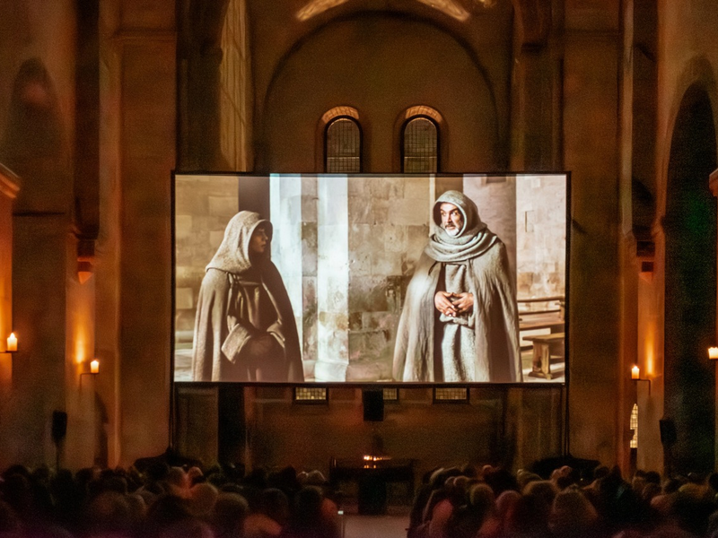 Detektivarbeit: Kloster Eberbach erforscht Mauerwerksschäden / DBU fördert - Einst Filmkulisse für Name der Rose - Foto: presseportal.de