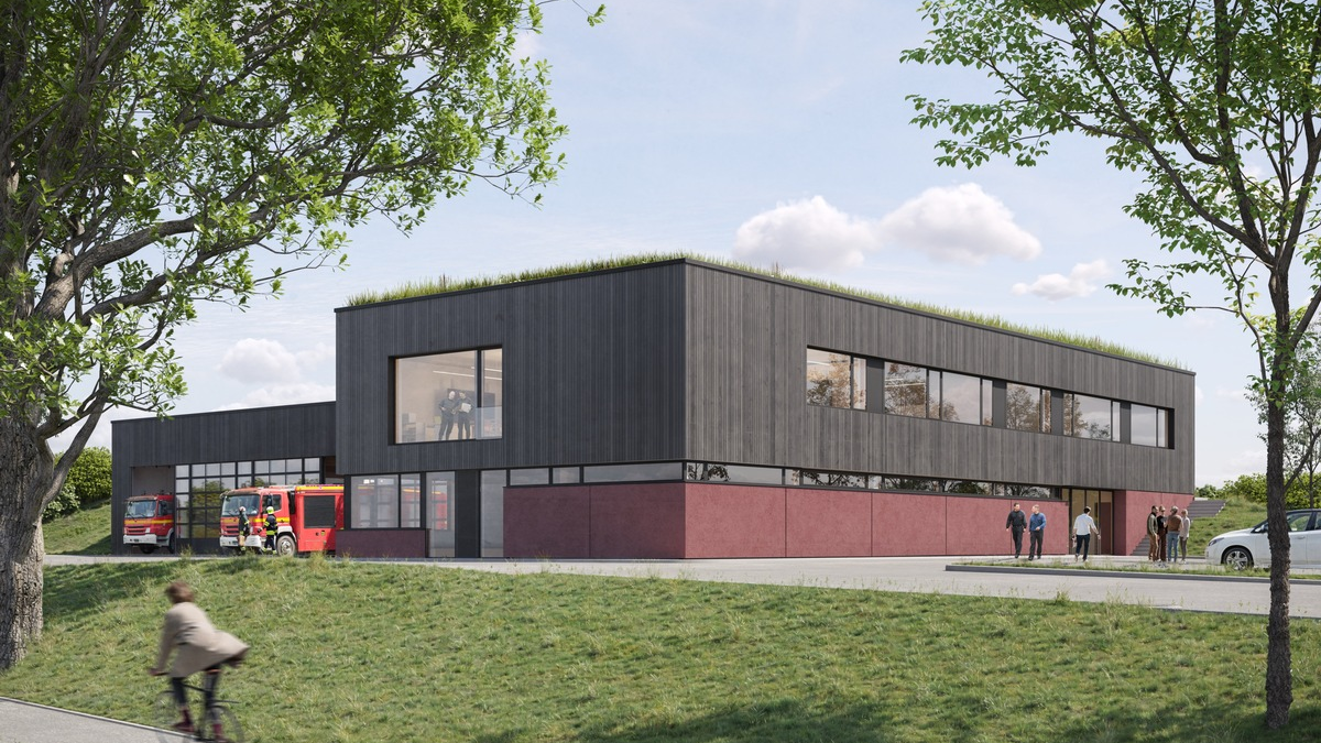 FW-Lohmar: Baugenehmigung für neues Feuerwehrgerätehaus in Lohmar-Birk erteilt - Foto: presseportal.de