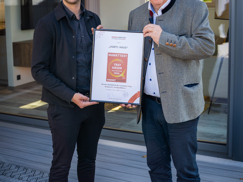 Hartl Haus: Market-Institut-Umfrage 2024 - Foto: Hartl Haus über pressetext.de